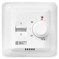 Терморегулятор для теплого пола IQWATT White механический