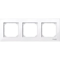 Рамка 3-постовая Schneider Electric M-Plan Merten System M, активный белый MTN515325