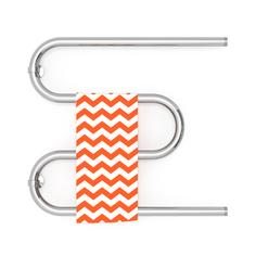 Полотенцесушитель водяной ZIGZAG модель M 600x700 мм без полочек с полимером