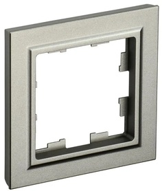 IEK BRITE Рамка 1-мест. РУ-1-БрШ шамп.