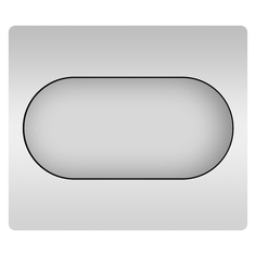 Влагостойкое овальное зеркало Wellsee 7 Rays Spectrum 172201470, 100х55 см
