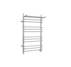 Водяной полотенцесушитель Роснерж Скоба L102111 100x40 с полкой и боковым подключением 700