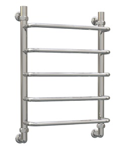 Полотенцесушитель водяной Aquanerzh скоба 600х500, нержавеющая сталь, хром, лесенка