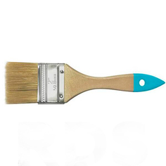 Кисть флейцевая, натур. cветлая щетина, деревянная ручка 4 (100 мм) | код 00708М | FIT ( F.It
