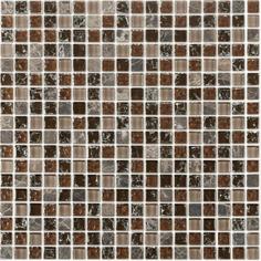 Мозаика Lavelly Elements Copper Brown Mix медно-коричневый микс 305х305х8 мм