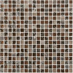 Мозаика Lavelly Elements Copper Brown Mix медно-коричневый микс 305х305х8 мм