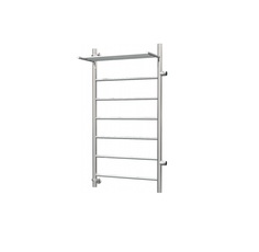 Водяной полотенцесушитель Роснерж Прямая L107101 100x40 с полкой и боковым подключением 70