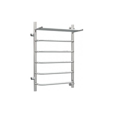 Водяной полотенцесушитель Роснерж Трапеция L108101 80x60 с полкой и боковым подключением 5