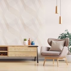 Обои Vilia флизелиновые, 1,06x10 м, Грани фон, шампань, 1 рулон