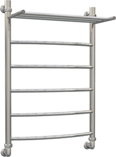 Полотенцесушитель водяной Aquanerzh дуга с полкой 800х500, нержавеющая сталь, лесенка