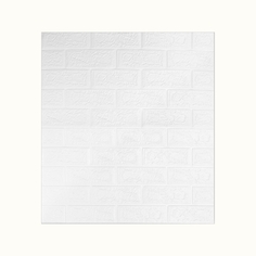 Стеновые панели ПЭ Grace 700х770 мм, вспененная, белый кирпич, 10 шт.