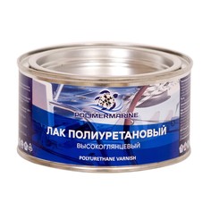 Лак полиуретановый Двухкомпонентный 2К высокоглянцевый Polimer Marine 0.5 кг