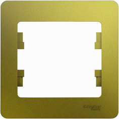 Schneider Electric Рамка Schneider Electric Glossa 1 пост. Фисташковая