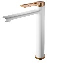 Смеситель для умывальника I-TECH DORADO 11 однорычажный белый/золото