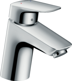 Смеситель для раковины Hansgrohe Logis 70, со сливным гарнитуром 71075000, хром