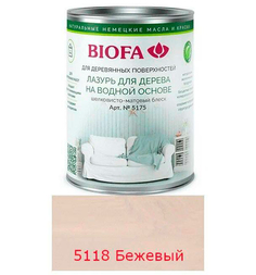 Лазурь для дерева Biofa 5175 (на водной основе) / Лазурь для дерева Биофа 5175 / 1 литр ,