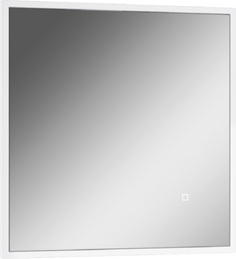 Зеркало Домино Graffo 600х600 белый глянец с подсветкой