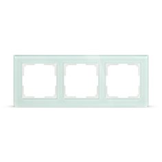 Рамка 3-местная стекло бежевая Smart Buy "Нептун" SBE-05i-Glass-FR-3