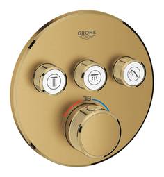 Внешняя часть термостатического смесителя GROHE Grohtherm SmartControl,холодный рассвет