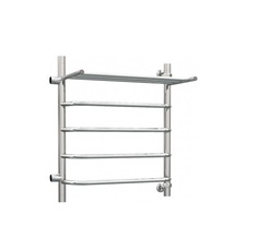 Водяной полотенцесушитель Роснерж Трапеция L108101 60x60 с полкой и боковым подключением 3