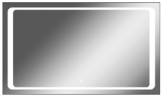 Зеркало Sansa Galaxy 120 alum с подсветкой