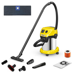 Пылесос Karcher WD3 PSV-17/4/20 Full Complect,+ многоразовый мешок и насадки для мебели