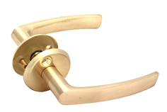 Дверные ручки на розетке для финских дверей Valley 265 SB Матовое золото (2 шт)