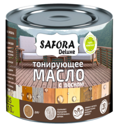 Масло для дерева с воском SAFORA, цвет Дуб