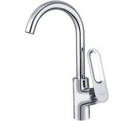 Смеситель рычажный высокий для кухни Maxonor MN4079 хром