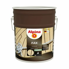 Лак яхтный Alpina, алкидно-уретановый, шелковисто-матовый, 9 л