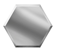 Плитка ДСТ Зеркальная плитка Соты с фацетом 10 мм СОЗС1 17,3 х 20 см серебряный