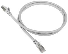 Патч-корд RJ45 - RJ45, 4 пары, UTP, категория 5е, 1 м, серый, TWT TWT-45-45-1.0-GY No Brand