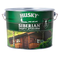 Пропитка для дерева HUSKY SIBERIAN полуглянцевая рябина 9л