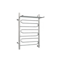 Водяной полотенцесушитель Роснерж Зиг-Заг L105101 70x50 с полкой и боковым подключением 50