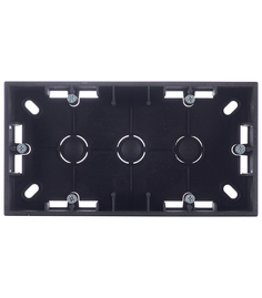 Коробка монтажная Simon 15 1590752-038 двухместная открытая установка графит