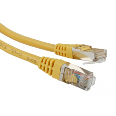 LANMASTER Патч-корд RJ45 - RJ45, 4 пары, S/FTP, категория 6A, 1.5 м, желтый LAN-PC45/S6A-1