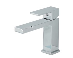 Смеситель для раковины BELZ B10613 в ванну мойку с коротким изливом, хром