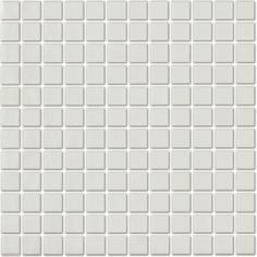 Мозаика Lavelly Smalta белая стеклянная 311х311х4,9 мм матовая