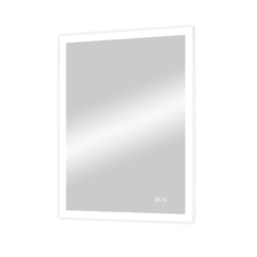 Зеркало Континент "Sevilla Led" 600х800 с подсветкой и часами