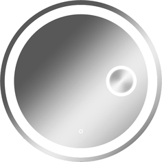 Зеркало Домино Афины 700х700 (линза) с подсветкой