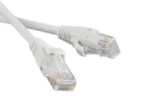 Патч-корд RJ45 - RJ45, 4 пары, UTP, категория 5е, 5 м, белый, LANMASTER LAN-45-45-5.0-WH No Brand