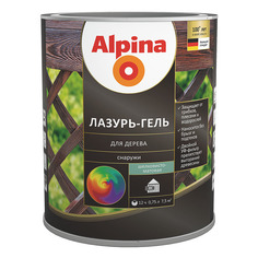 ALPINA лазурь-гель для дерева шелковисто-матовый, белый (0,75л)