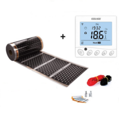 Пленочный теплый пол 11 м/п ширина 50см EASTEC комплект с Wi-Fi терморегулятором