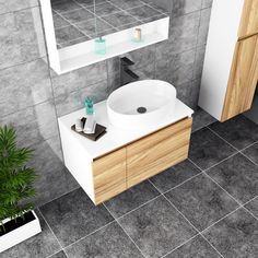 Тумба с раковиной и смесителем Bau (Тумба 80 + раковина 50х36 + смеситель) Bauedge