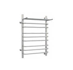 Водяной полотенцесушитель Роснерж Скоба L102111 70x60 с полкой и боковым подключением 600