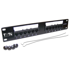 Lanmaster Патч-панель TWT 10", 12 портов, UTP, кат.5E, 1U (TWT-PP12UTP-10) No Brand