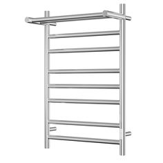 Полотенцесушитель электрический с полкой Bauedge Stil Shelf 50х80, 7 планок, универсальный