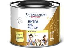 Лак Ярославские краски НЦ-2139 для деревянных изделий и мебели, матовый 1,7 кг