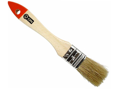 Кисть малярная плоская "Любитель" нат. щетина 1"(25мм) дер.ручка No Brand