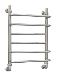 Полотенцесушитель водяной Aquanerzh скоба прямая 600х600, нержавеющая сталь, лесенка